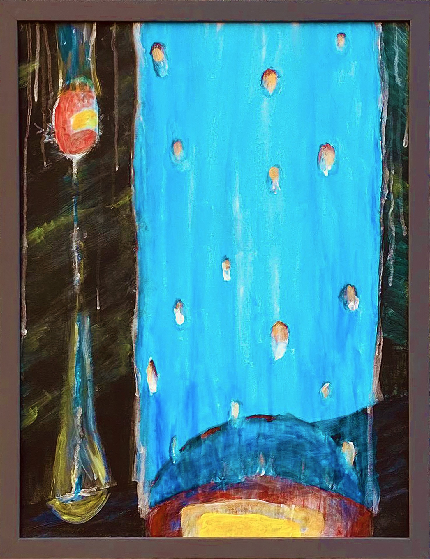 Za deště 2025, 45x58 cm. olej na plátně_prodáno