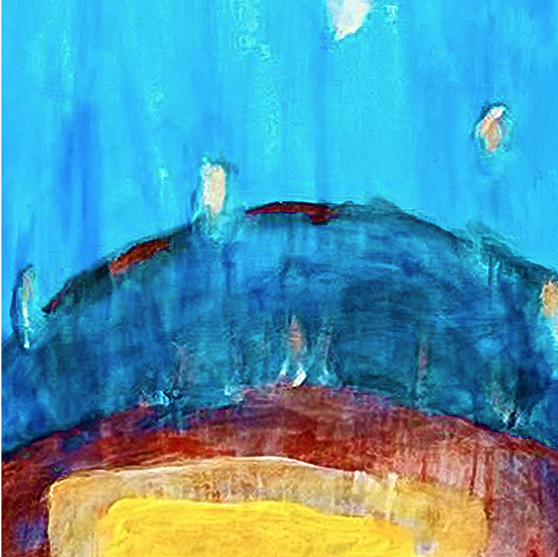 Za deště 2025,  olej na plátně 45x58 cm_prodáno