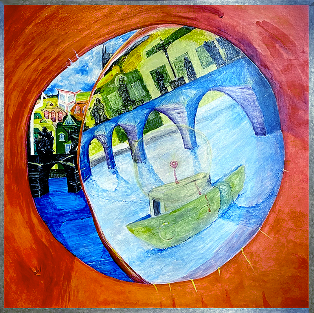 Olej na plátně 120x120 cm